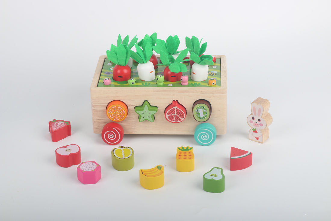 Harvest & Match Bunny Cart – 6 in 1 Learning Activity Toy