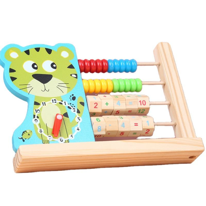 Clock and calculating frame learning activity stand - Random design (1pc)