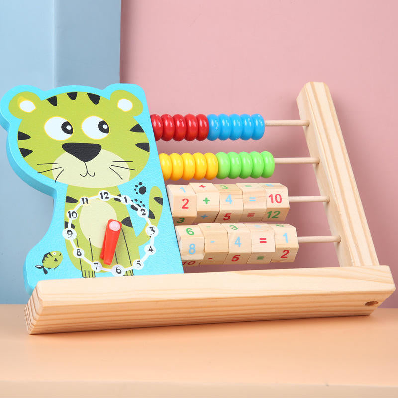 Clock and calculating frame learning activity stand - Random design (1pc)