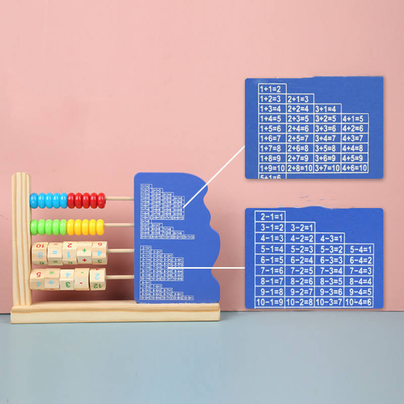 Clock and calculating frame learning activity stand - Random design (1pc)