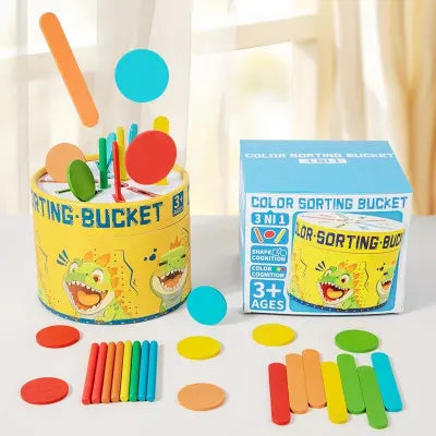 3 in 1 Color sorting bucket