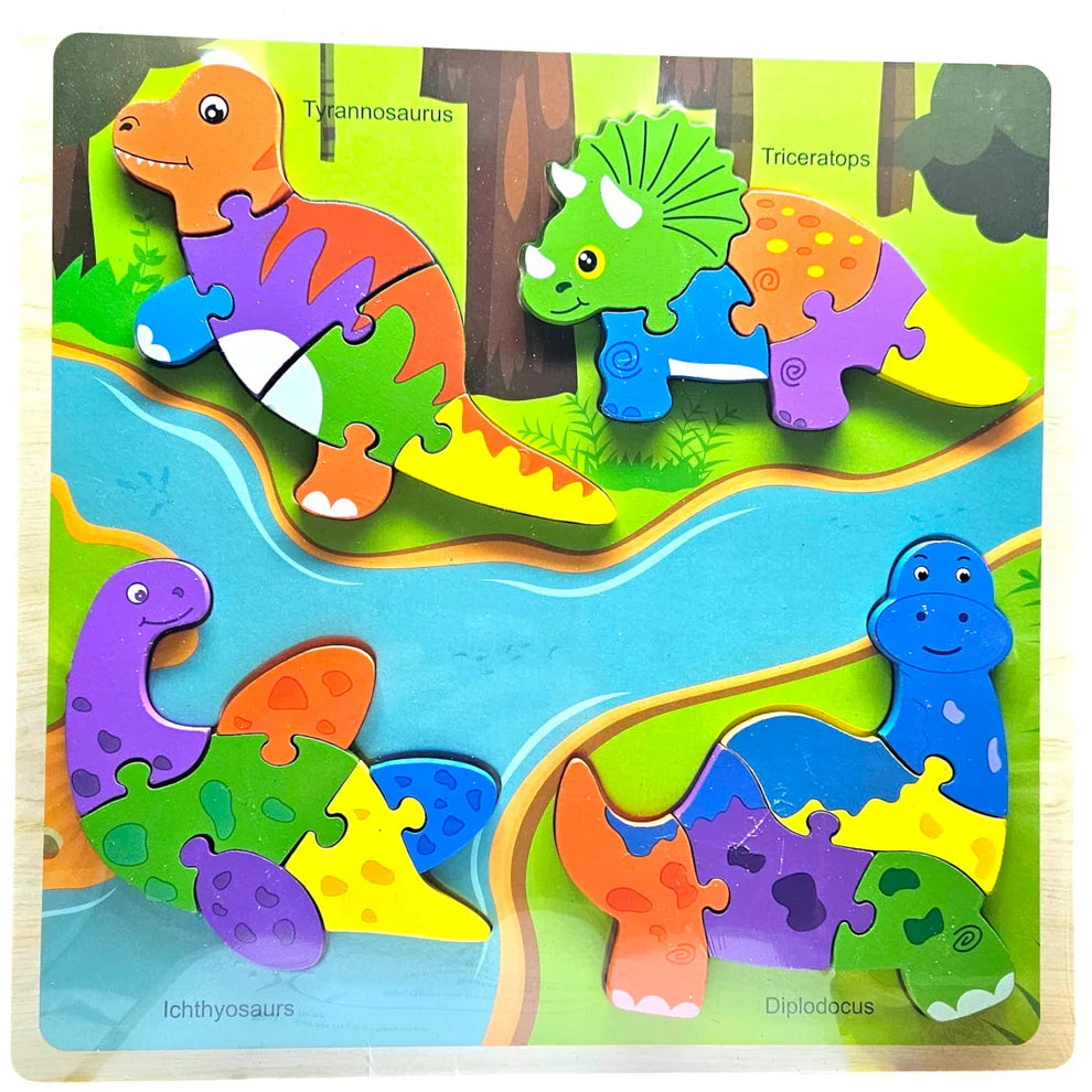Wooden Theme Puzzle Board – Early Learning Puzzle Collection🧩