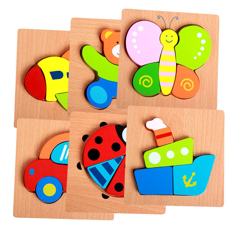 Wooden Puzzle Board – Early Learning Puzzle Collection🧩 (1pc)