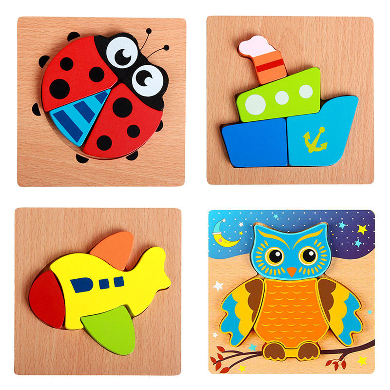 Wooden Puzzle Board – Early Learning Puzzle Collection🧩 (1pc)