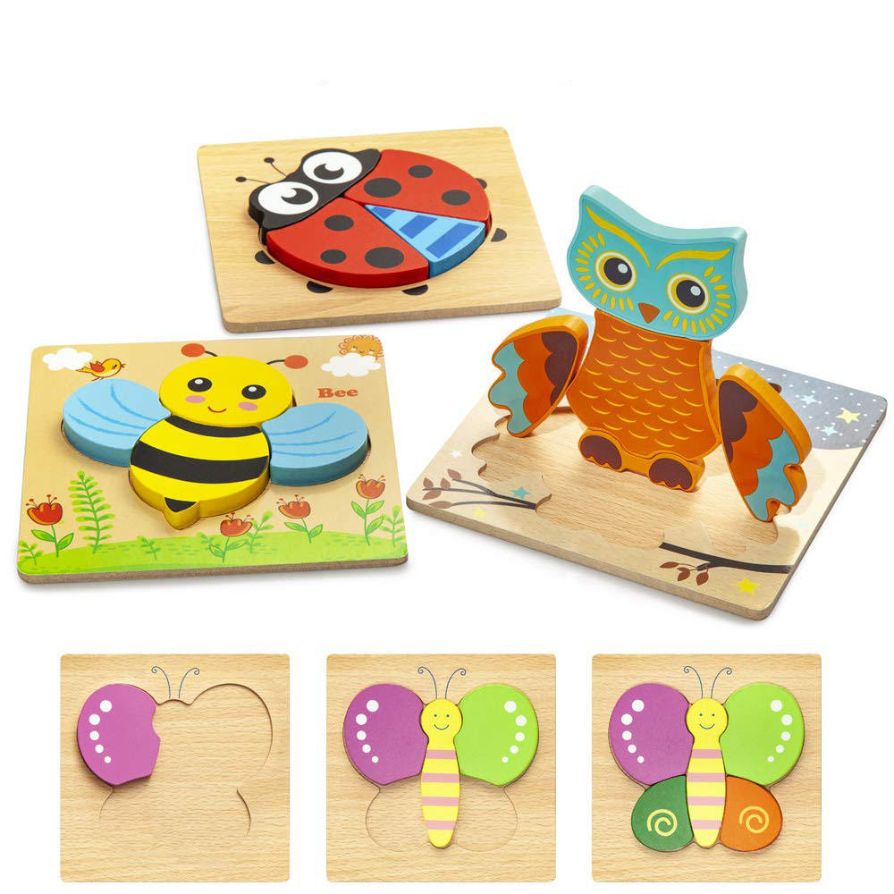 Wooden Puzzle Board – Early Learning Puzzle Collection🧩 (1pc)