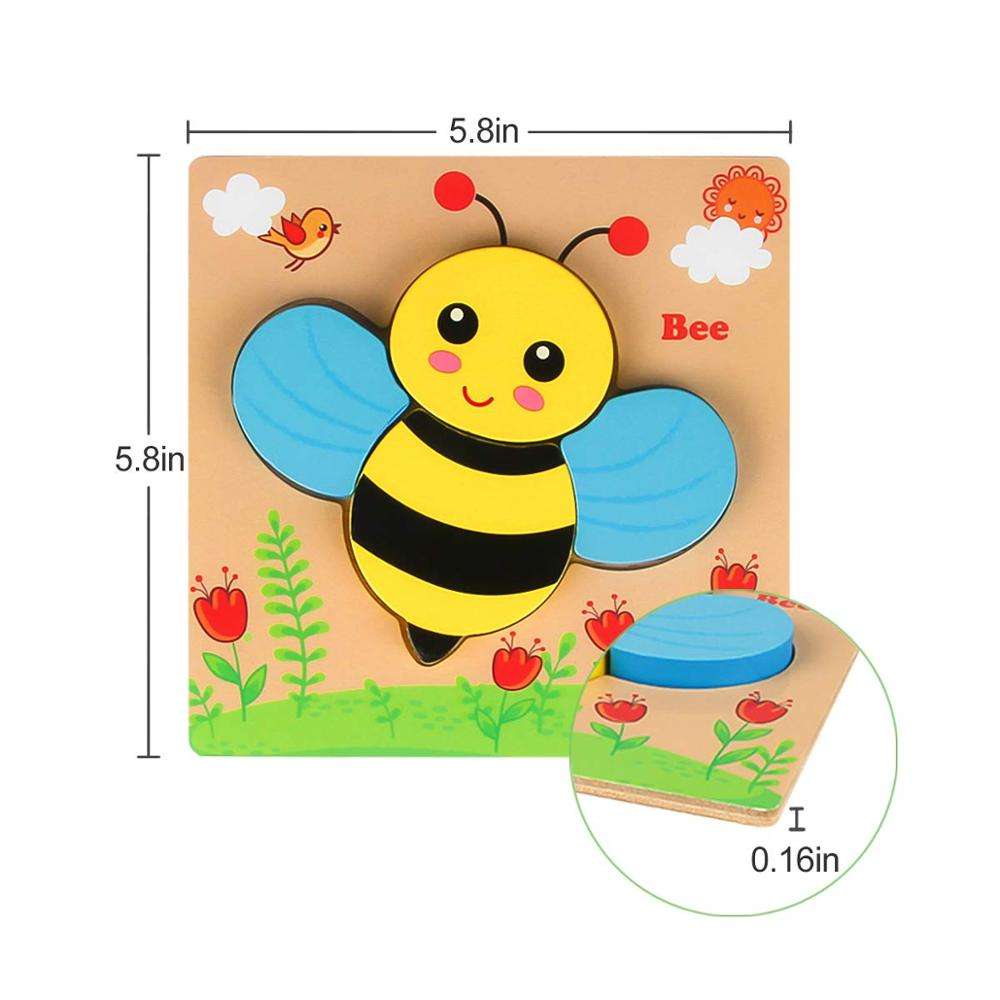 Wooden Puzzle Board – Early Learning Puzzle Collection🧩 (1pc)