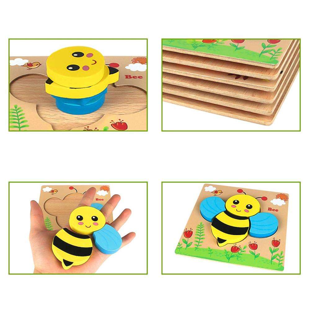 Wooden Puzzle Board – Early Learning Puzzle Collection🧩 (1pc)