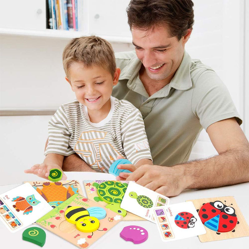 Wooden Puzzle Board – Early Learning Puzzle Collection🧩 (1pc)