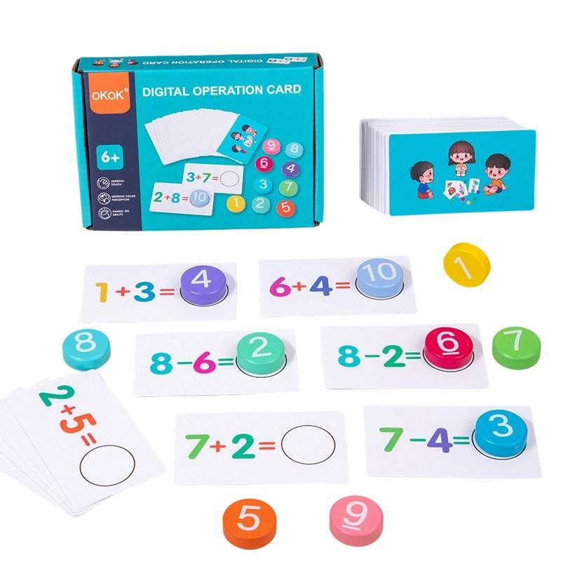 Smart Number Match Cards🧠- Digital operation card
