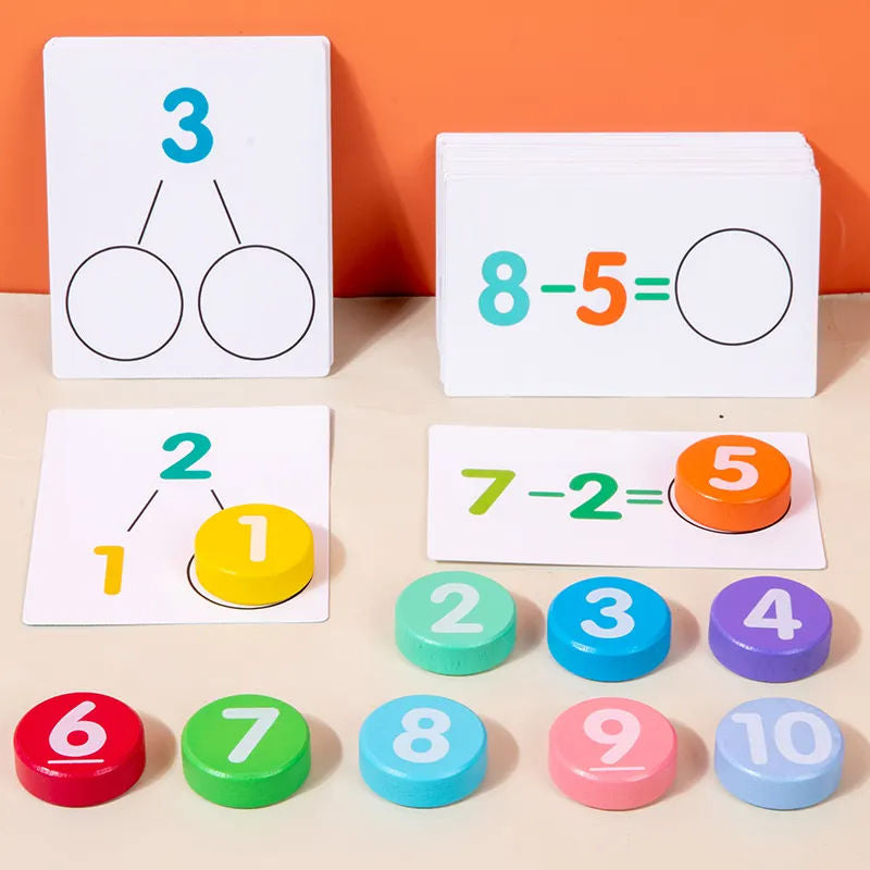 Smart Number Match Cards🧠- Digital operation card
