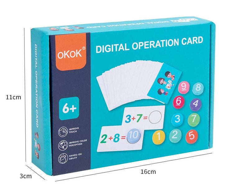 Smart Number Match Cards🧠- Digital operation card