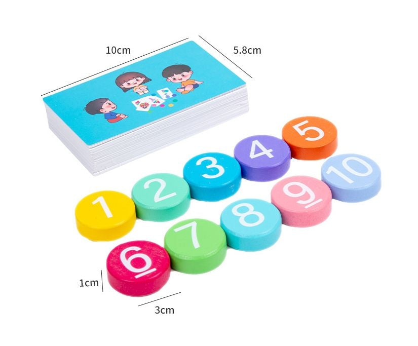 Smart Number Match Cards🧠- Digital operation card
