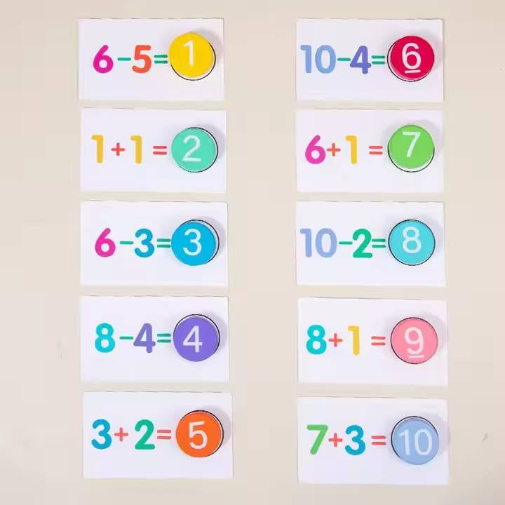 Smart Number Match Cards🧠- Digital operation card