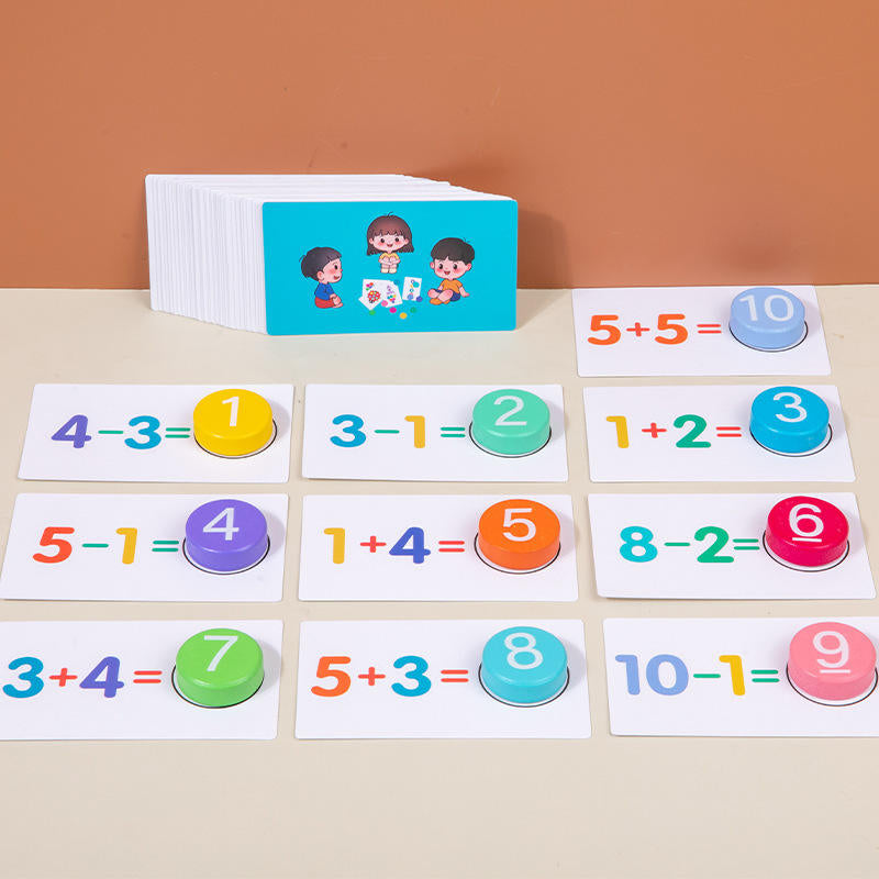 Smart Number Match Cards🧠- Digital operation card