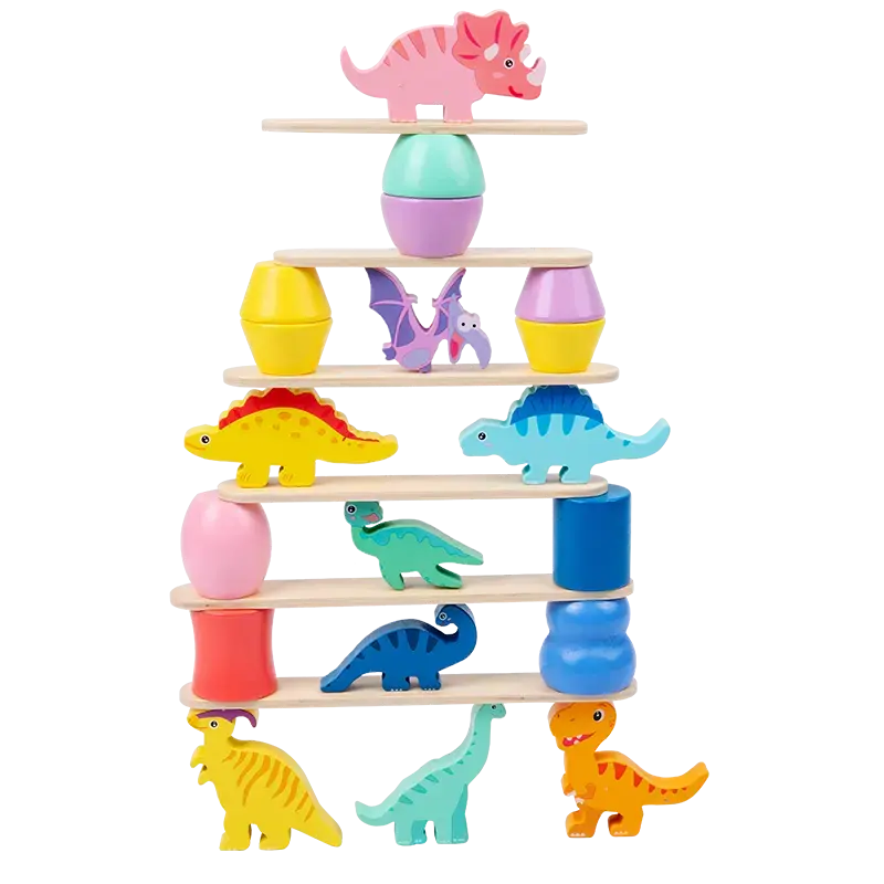 Dinosaur folding music balancing game