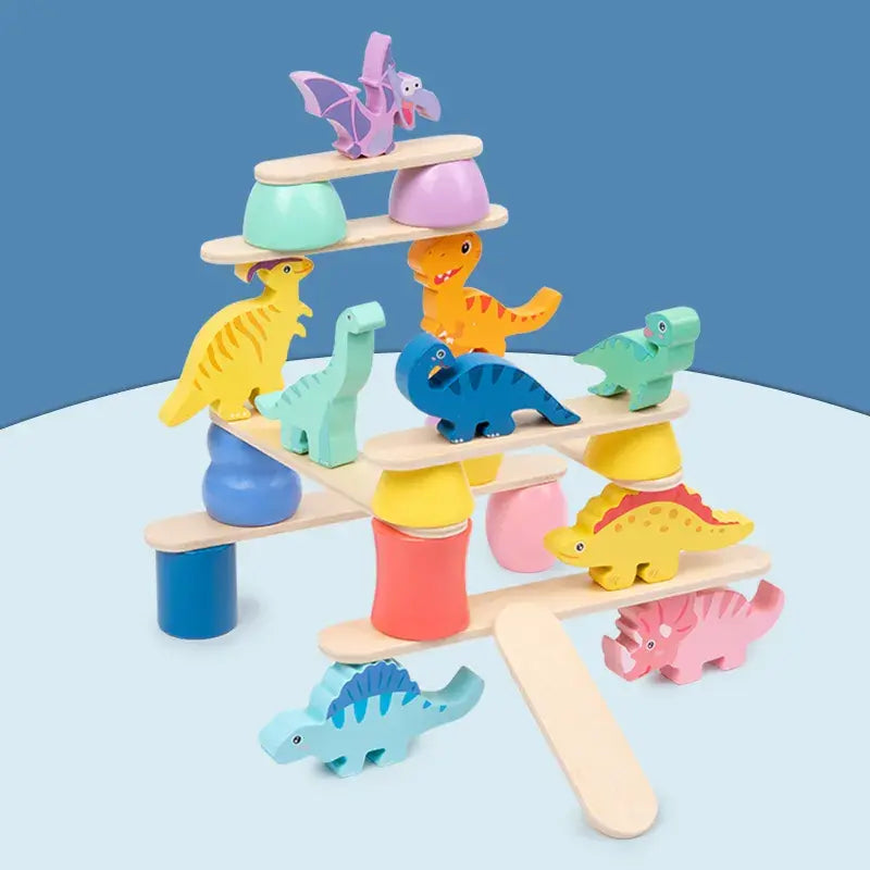 Dinosaur folding music balancing game