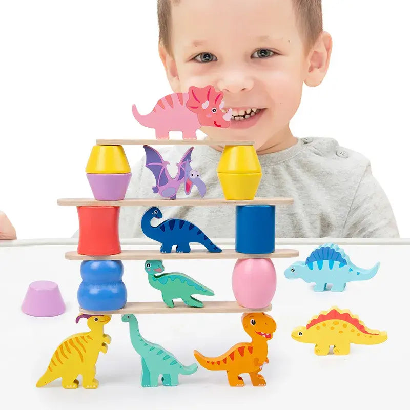 Dinosaur folding music balancing game