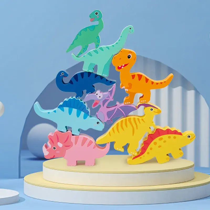 Dinosaur folding music balancing game