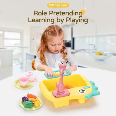 Play Kitchen Sink Set with Running Water – Fun &amp; Learning Combined! 🍳💧