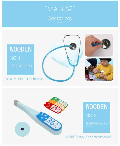 Wooden Doctor Set