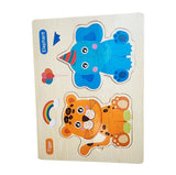 Wooden Animal Jigsaw Puzzle Board – Early Learning Puzzle Collection🧩
