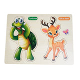 Wooden Animal Jigsaw Puzzle Board – Early Learning Puzzle Collection🧩