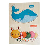 Wooden Animal Jigsaw Puzzle Board – Early Learning Puzzle Collection🧩