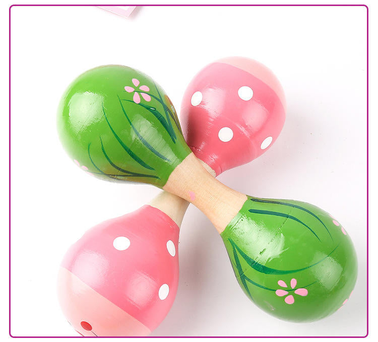 Double sided bell rattle🎵 (Random design)(1pc)