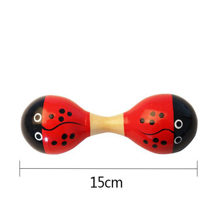 Double sided bell rattle🎵 (Random design)(1pc)