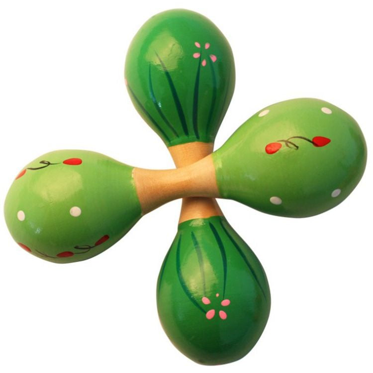 Double sided bell rattle🎵 (Random design)(1pc)