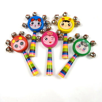 Sensory stimulating face bell rattle for infants and babies(1pc)