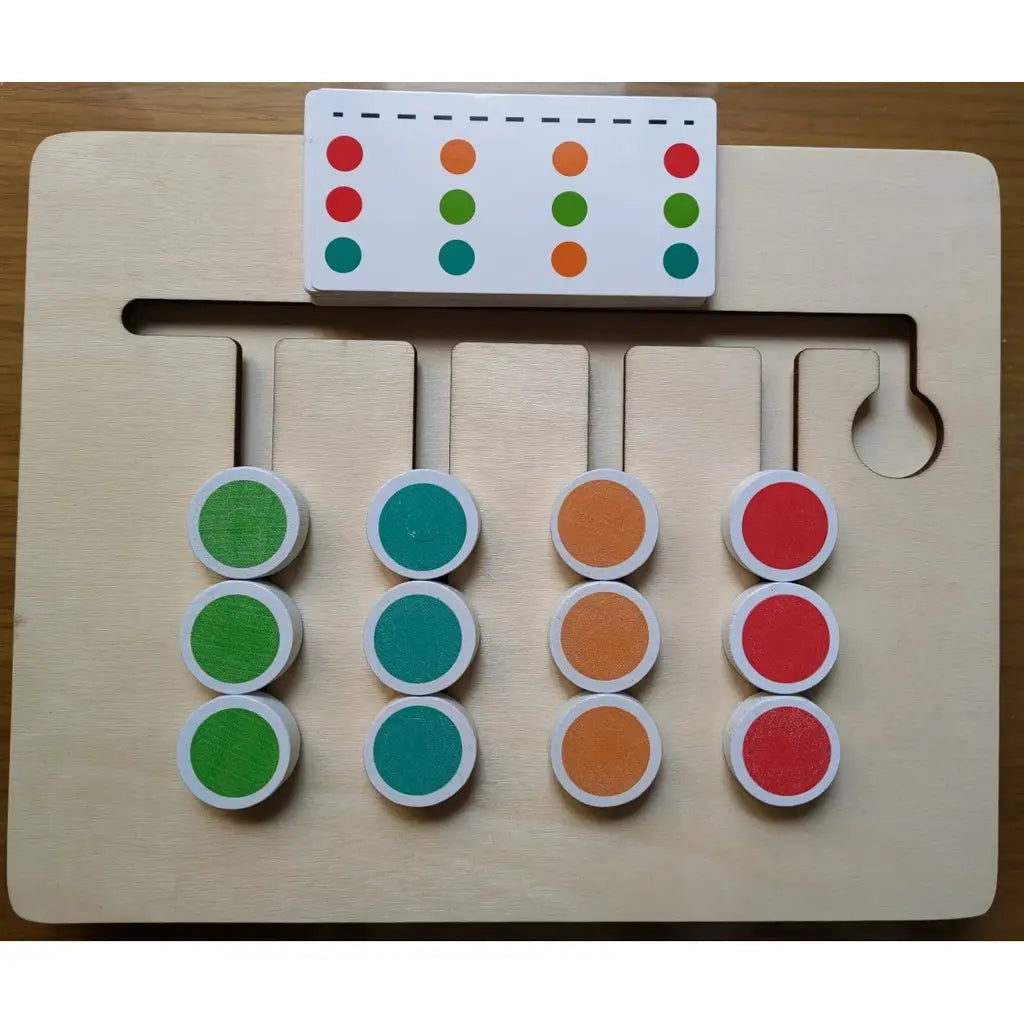 Four color logic game and magnetic fishing- two in one for double joy