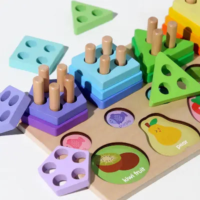 Fun color pairing for cutting fruits