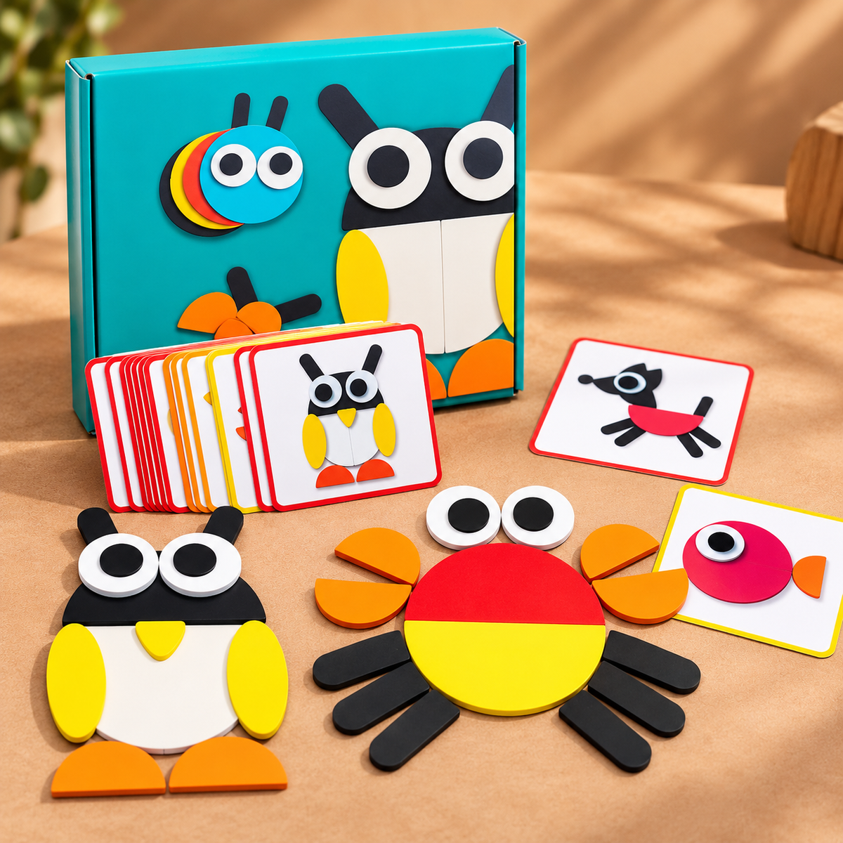 Geo animo shapes puzzle