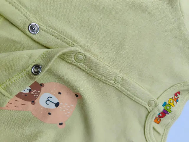 Solo green bear with Lemony kangroos and pineapples Jhablas- (Pack of 3)