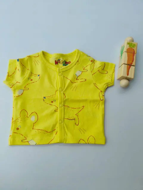 Solo green bear with Lemony kangroos and pineapples Jhablas- (Pack of 3)