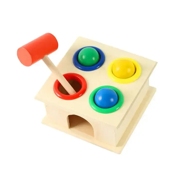 Wooden Hammering Ball Box – Fun Whac-a-Mole Game for Kids, Early Learning Educational Toy