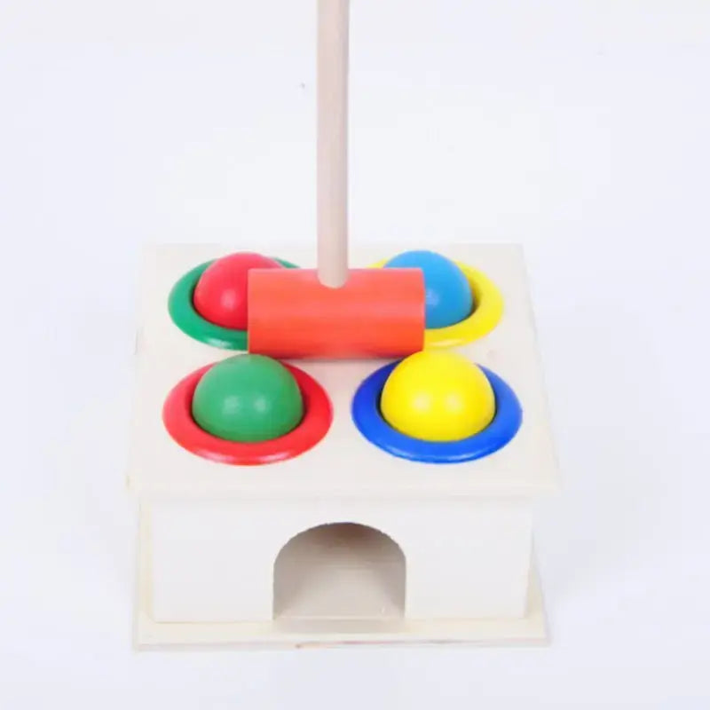 Wooden Hammering Ball Box – Fun Whac-a-Mole Game for Kids, Early Learning Educational Toy