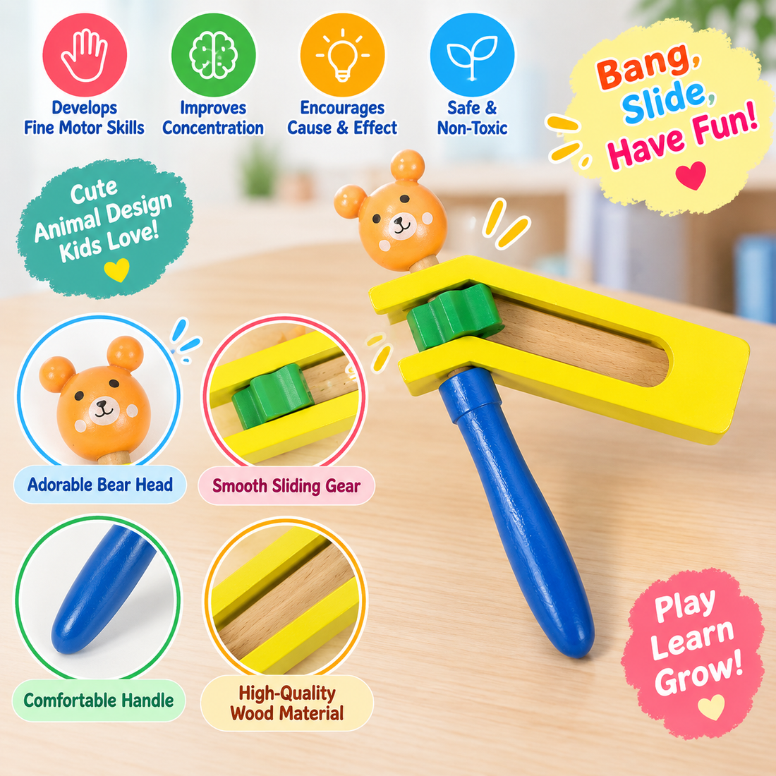 Hand Cranking Rattle - Random design