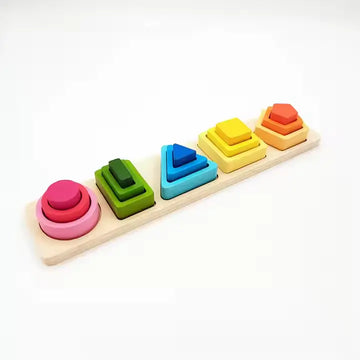 5 column shape sorter- small to big
