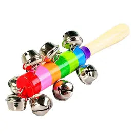 Jingle bells stick rattle- Random design – Kidding Mart