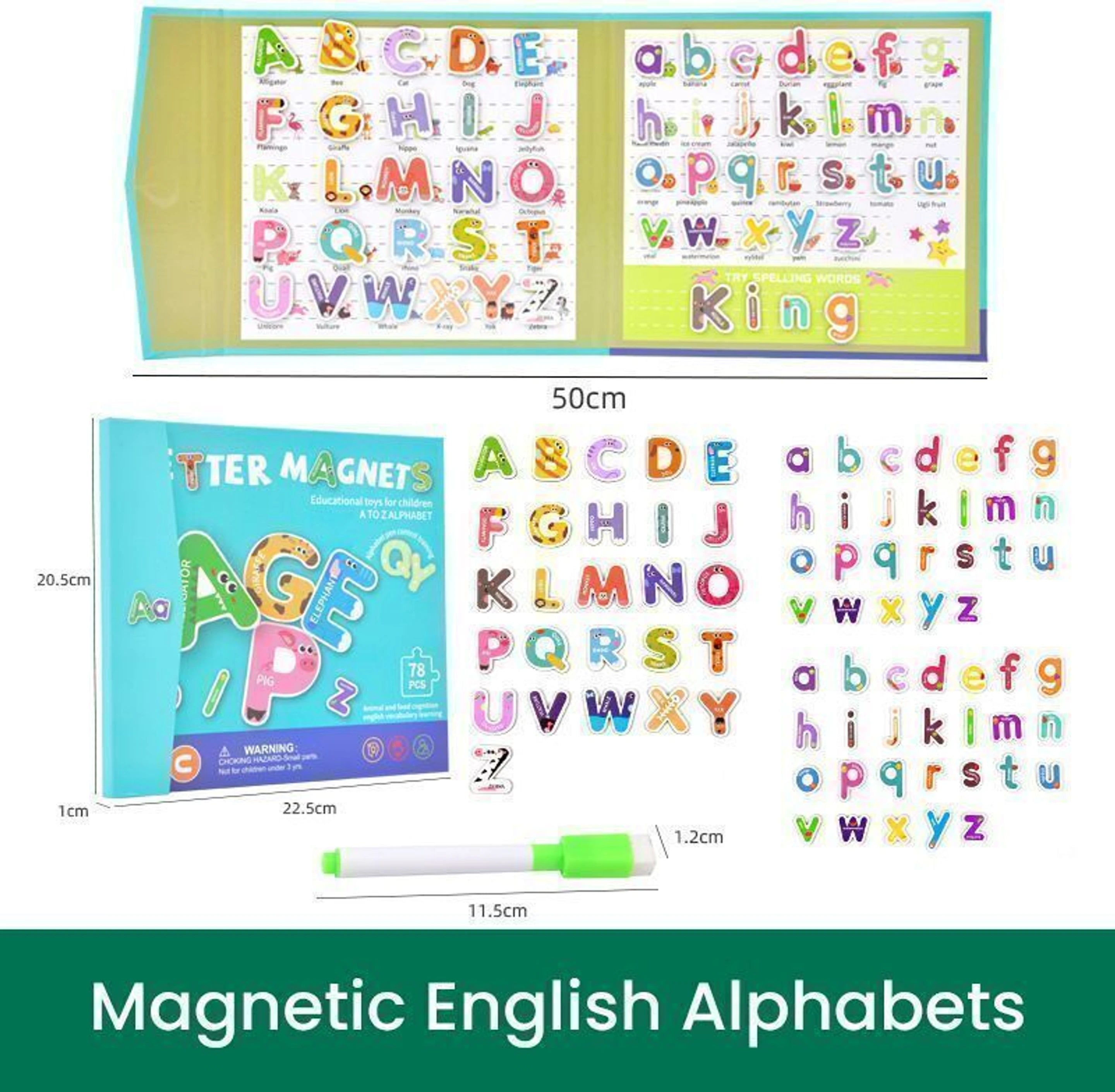 Animal Alphabet Magnet Book for interactive and colourful play!