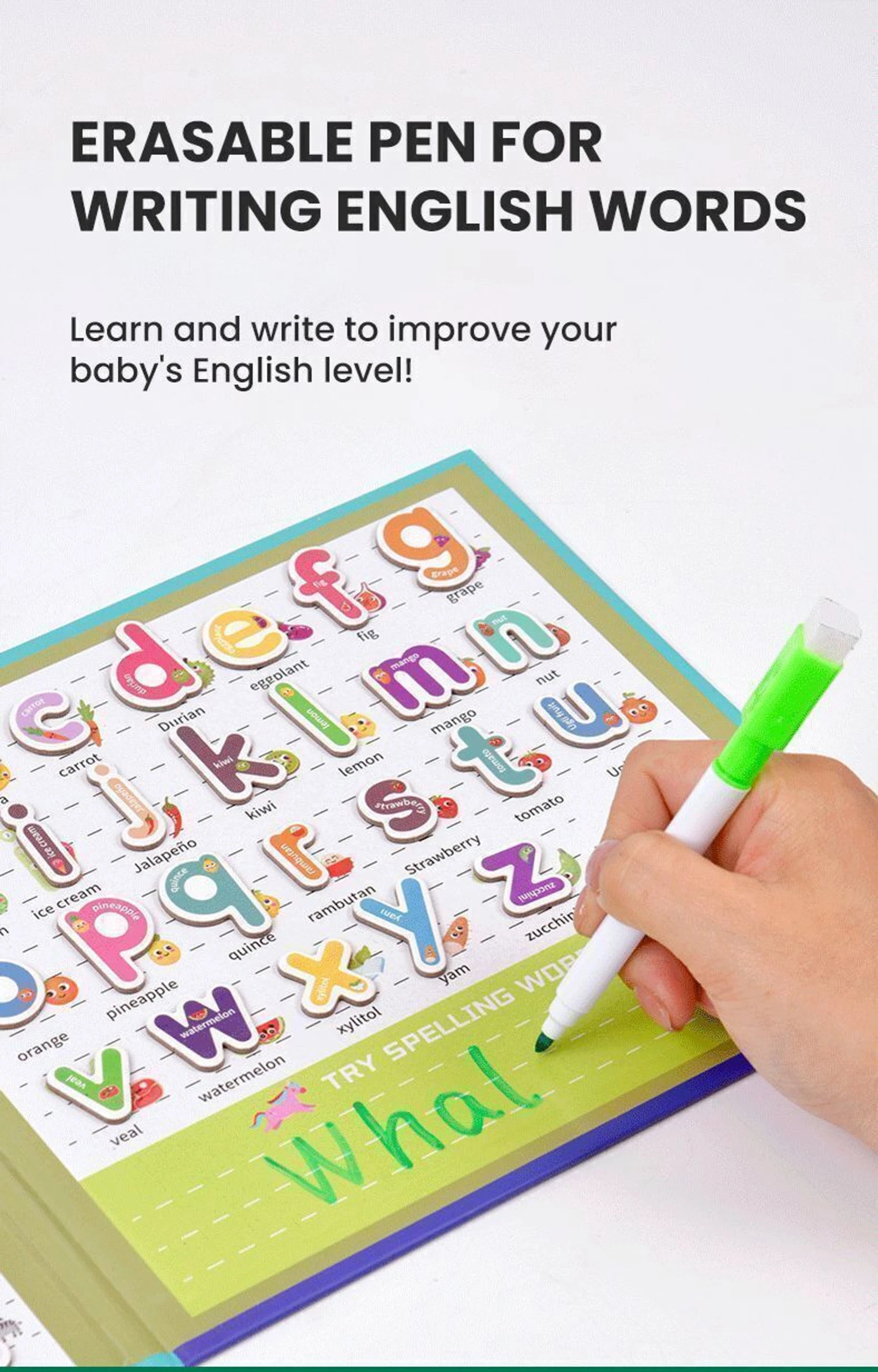 Animal Alphabet Magnet Book for interactive and colourful play!