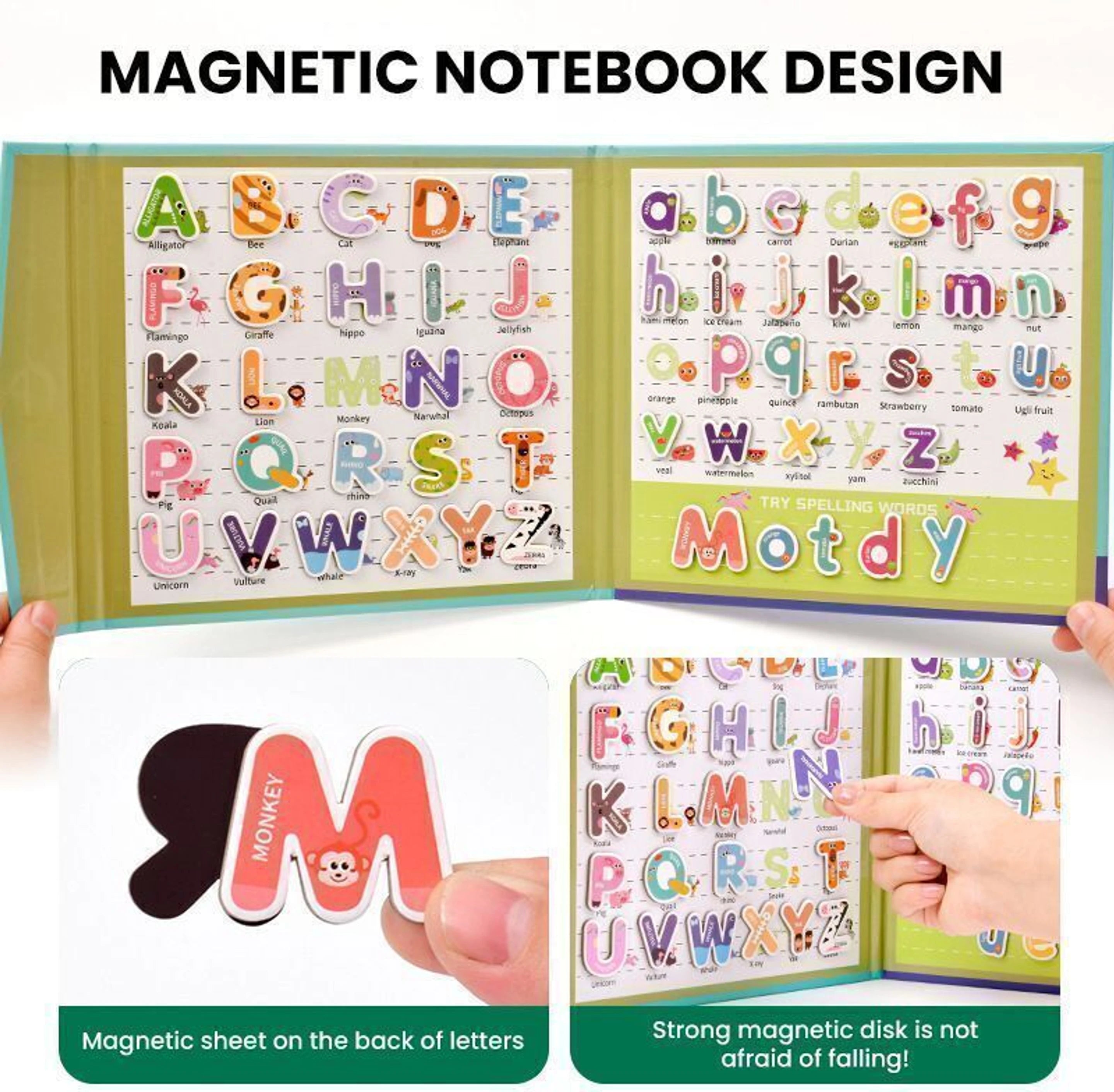 Animal Alphabet Magnet Book for interactive and colourful play!