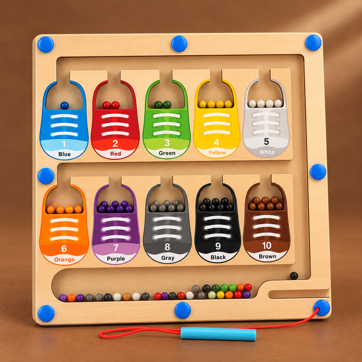 Wooden Location Maze – Find Your Way while you Navigate and learn with every turn