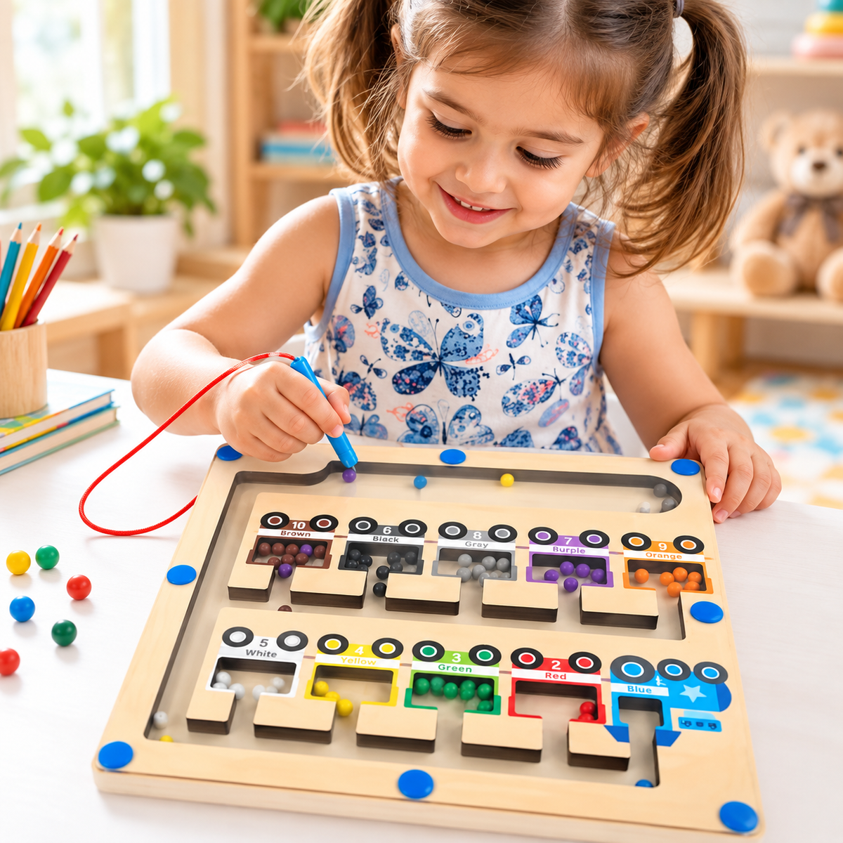Wooden Location Maze – Find Your Way while you Navigate and learn with every turn