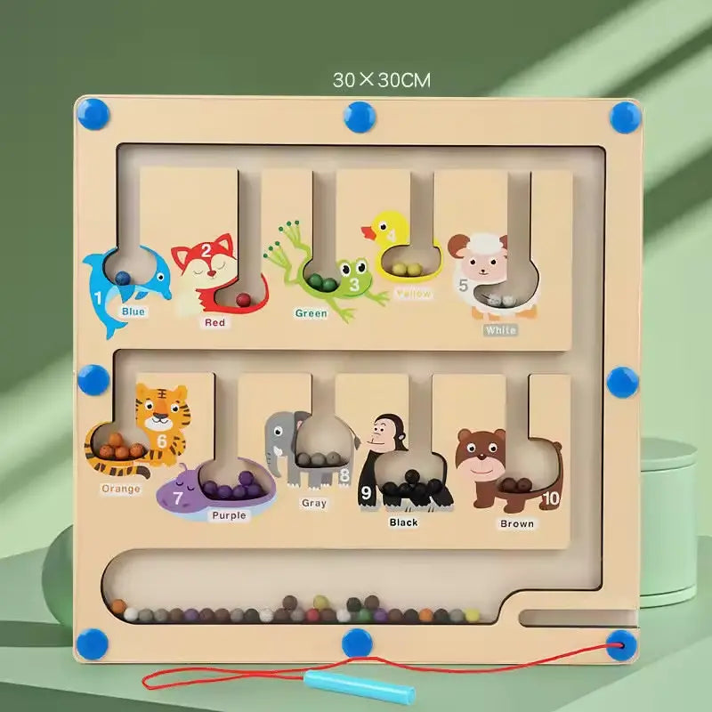 Wooden Location Maze – Find Your Way while you Navigate and learn with every turn
