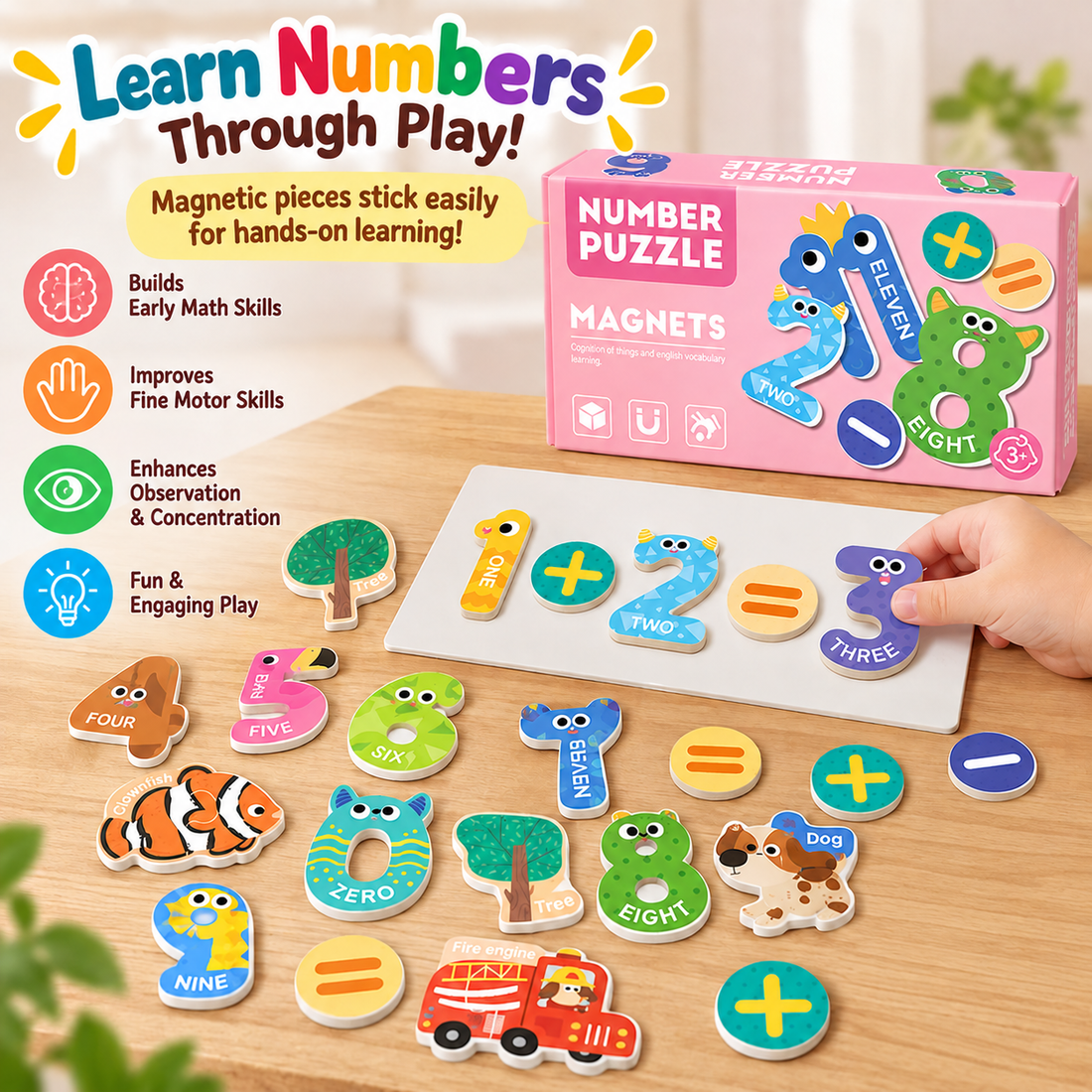 Magnetic theme puzzle