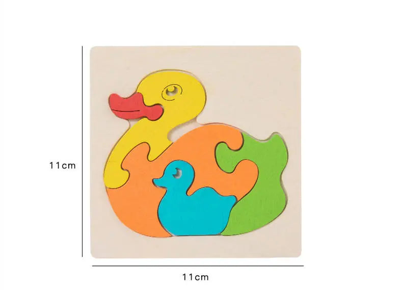 Mom and Baby 6 piece wooden puzzle- Random design (1pc)