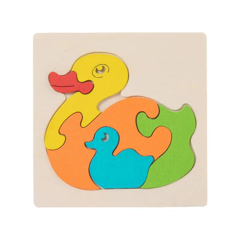 Mom and Baby 6 piece wooden puzzle- Random design (1pc)